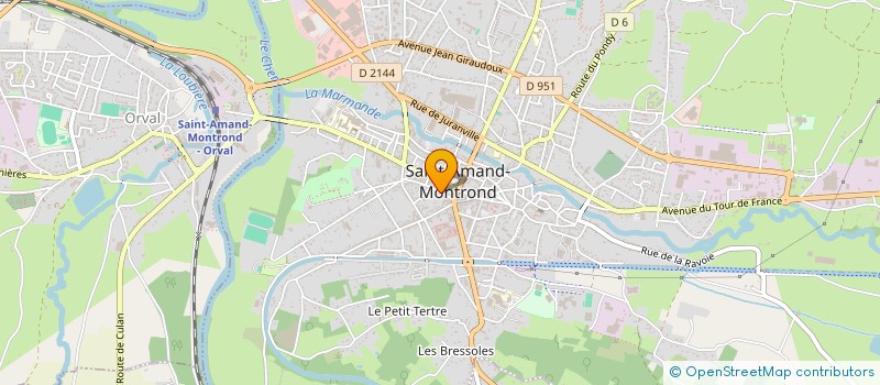 localisation de l'entreprise CAP 3000  SAINT-AMAND-MONTROND