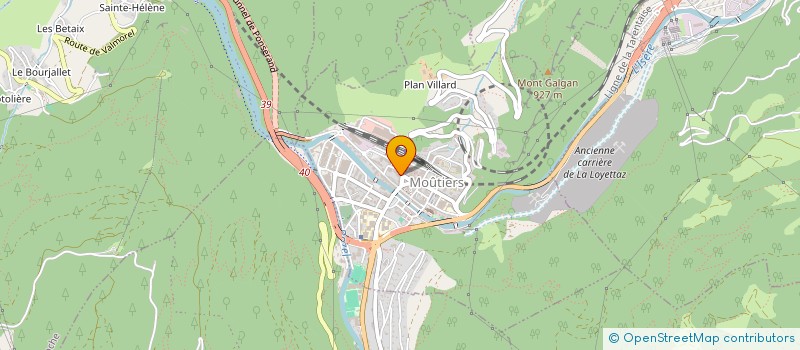 localisation de l'entreprise CAP 3000 à MOUTIERS