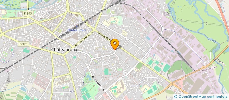 localisation de l'entreprise CAP 36 à CHATEAUROUX