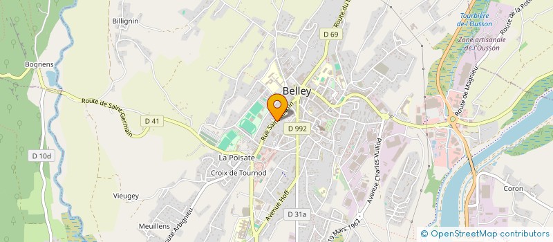 localisation de l'entreprise CAP 4  BELLEY