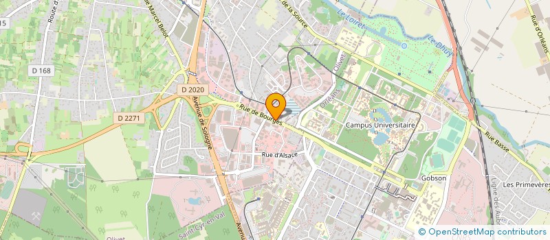 localisation de l'entreprise CAP 45 à OLIVET