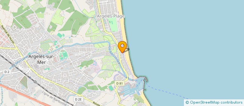 localisation de l'entreprise CAP 54 à ARGELES-SUR-MER