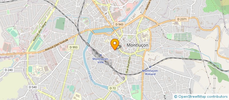 localisation de l'entreprise CAP 58 à MONTLUCON