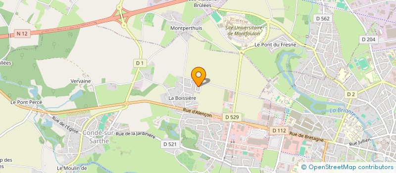 localisation de l'entreprise CAP 61 à CONDE-SUR-SARTHE