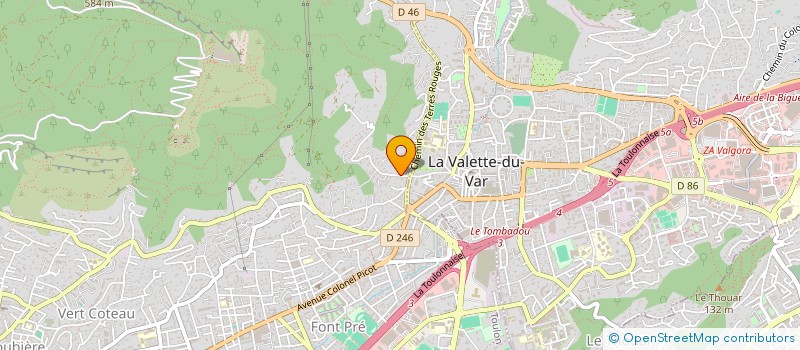 localisation de l'entreprise CAP 64  TOULON