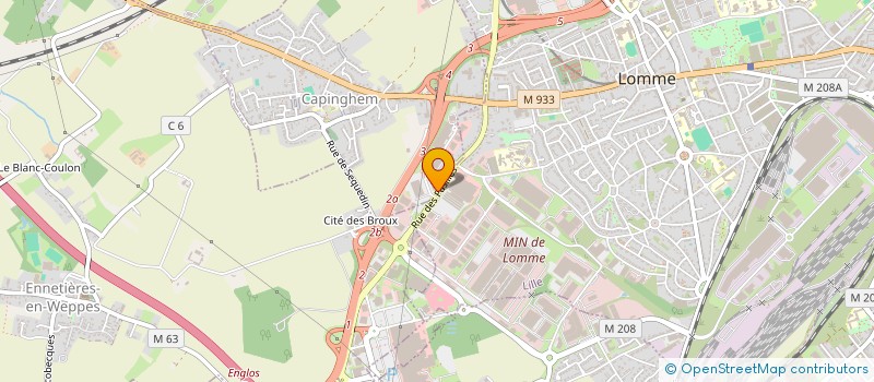 localisation de l'entreprise CAP 70  CAPINGHEM