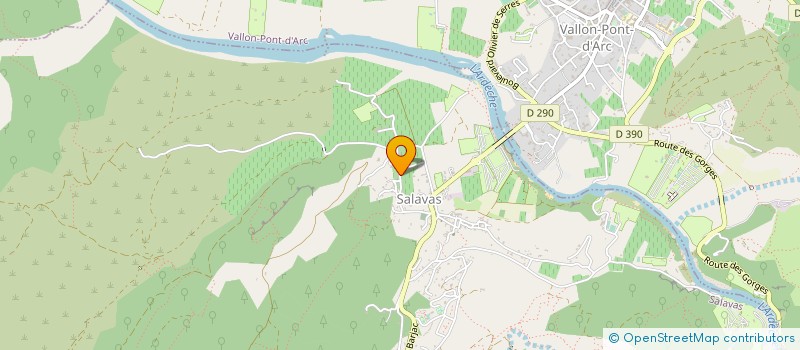 localisation de l'entreprise CAP  SALAVAS