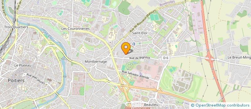 localisation de l'entreprise CAP 86 à POITIERS