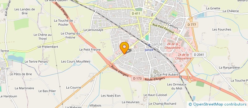 localisation de l'entreprise CAP  JANZE