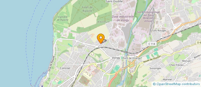 localisation de l'entreprise CAP 90 à THONON-LES-BAINS
