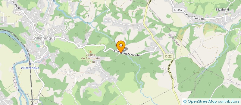 localisation de l'entreprise CAP  VILLEFRANQUE