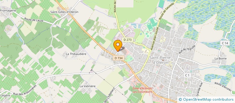 localisation de l'entreprise CAP  SAINT-PIERRE-D'OLERON