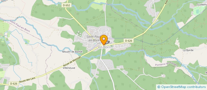 localisation de l'entreprise CAP A L'OUEST  SAINT-PAUL-EN-BORN