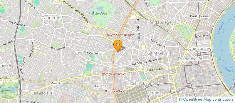 localisation de l'entreprise CAP A L'OUEST  BORDEAUX