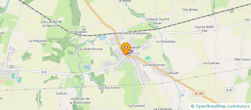 localisation de l'entreprise CAP A L'OUEST  LA BOUSSAC