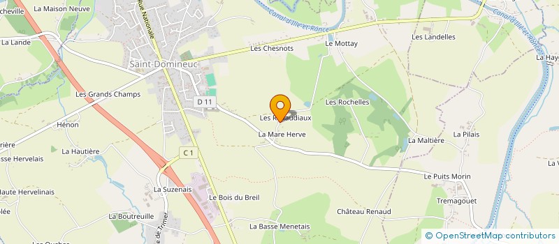 localisation de l'entreprise CAP A ST DO  SAINT-DOMINEUC