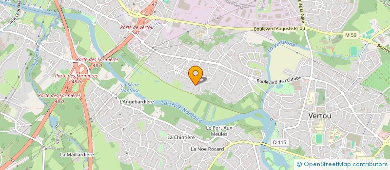 localisation de l'entreprise CAP ACTION à VERTOU