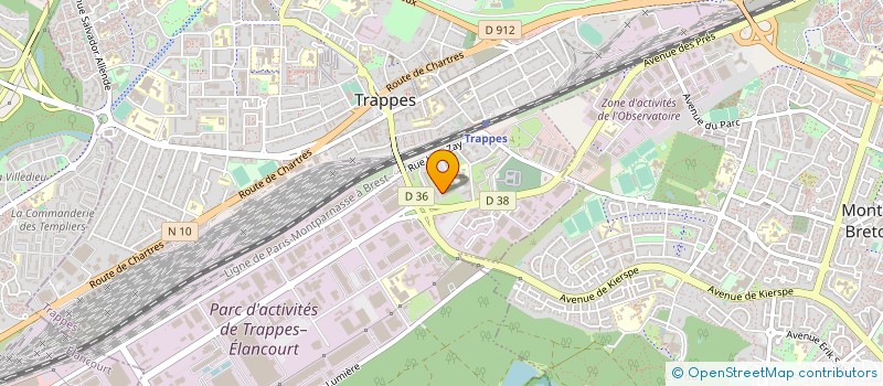localisation de l'entreprise CAP AEROSPACE à TRAPPES
