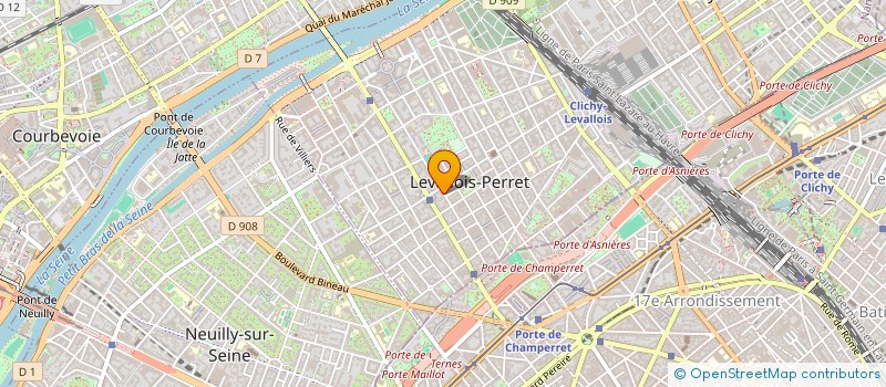 localisation de l'entreprise CAP AGENCY à LEVALLOIS-PERRET