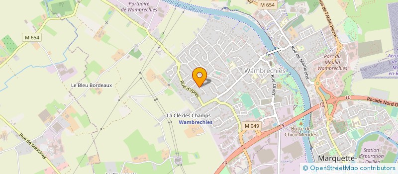 localisation de l'entreprise CAP'AGILE à WAMBRECHIES