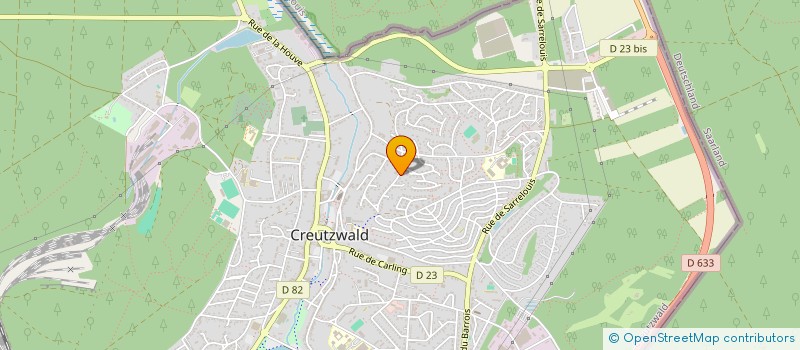 localisation de l'entreprise CAP AI  CREUTZWALD