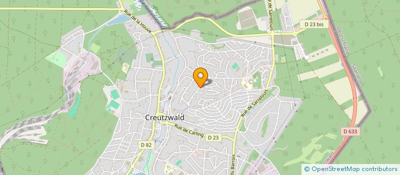 localisation de l'entreprise CAP AI  CREUTZWALD