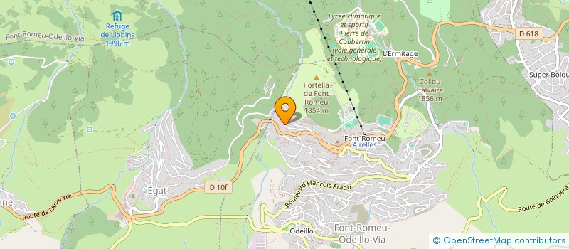 localisation de l'entreprise CAP AL CIM  FONT-ROMEU-ODEILLO-VIA