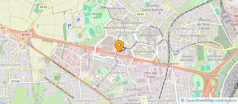 localisation de l'entreprise CAP ALOHA à STRASBOURG