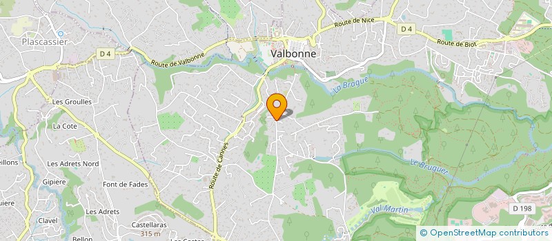 localisation de l'entreprise CAP'ALTE  VALBONNE