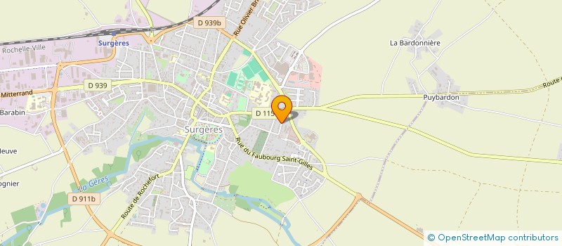 localisation de l'entreprise CAP AMARINE  SURGERES