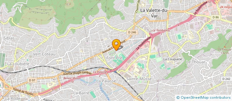 localisation de l'entreprise CAP'AMAZONES  TOULON