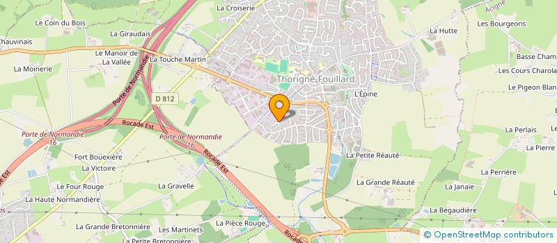 localisation de l'entreprise CAP AMELI  THORIGNE-FOUILLARD