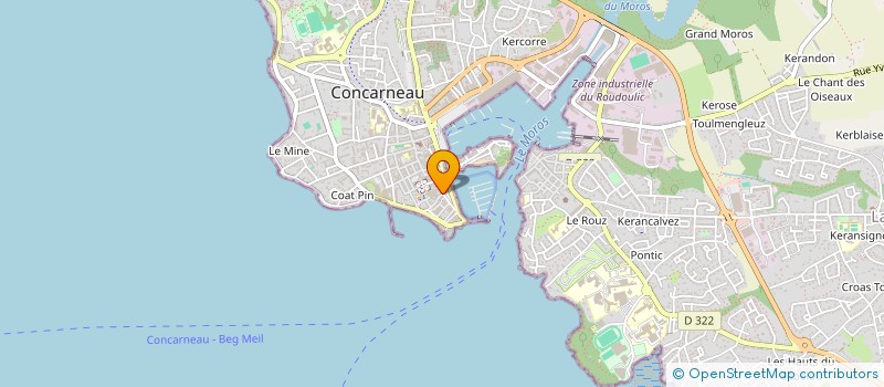 localisation de l'entreprise CAP AND CO à CONCARNEAU