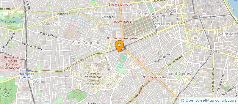 localisation de l'entreprise CAP AQUITAINE à BORDEAUX