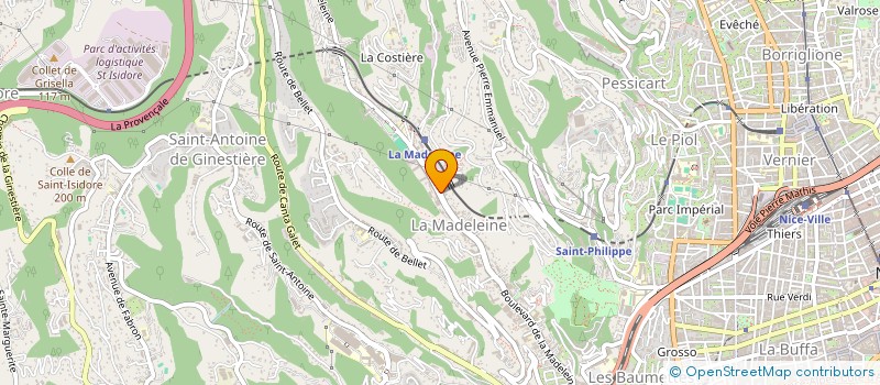 localisation de l'entreprise CAP ASSURANCES CAP INVEST à NICE