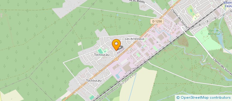 localisation de l'entreprise CAP ASTRO à PESSAC