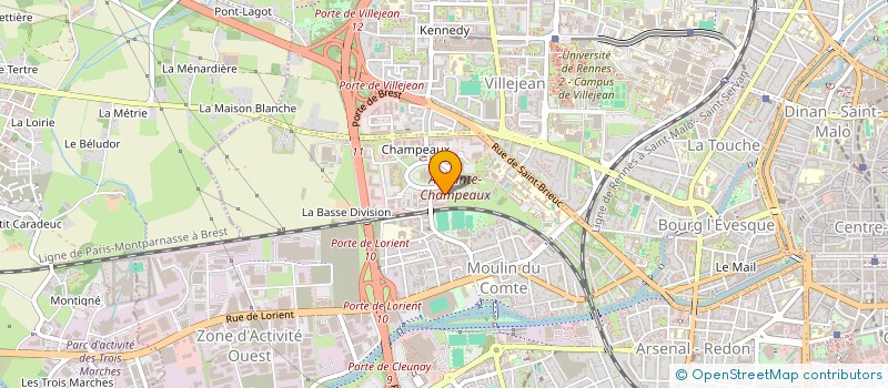 localisation de l'entreprise CAP ATALANTE  RENNES