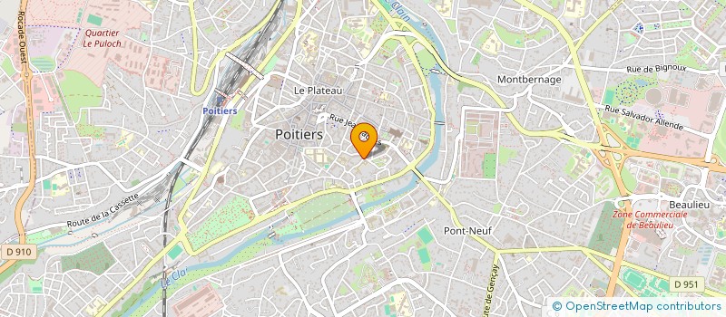 localisation de l'entreprise CAP ATLANTIC à POITIERS