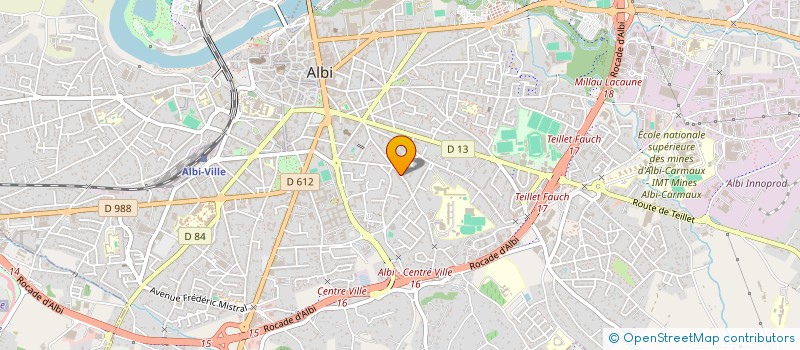 localisation de l'entreprise CAP ATOUT AGE 81 (CAP COMMUNIQUER AGIR PREVENIR) à ALBI