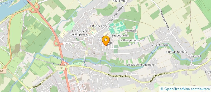 localisation de l'entreprise CAP AU 180  VINEUIL