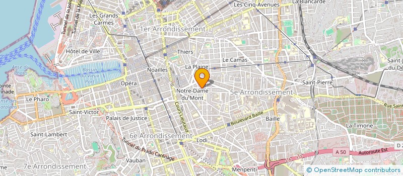 localisation de l'entreprise CAP AU LARGE à MARSEILLE