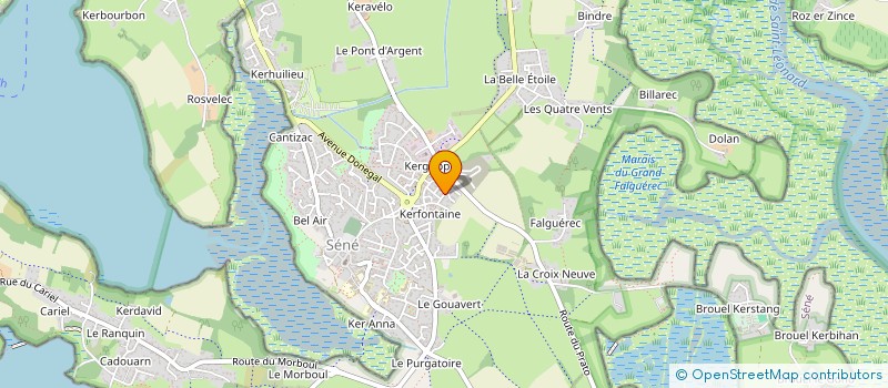 localisation de l'entreprise CAP AU LARGE - MORBIHAN  SENE