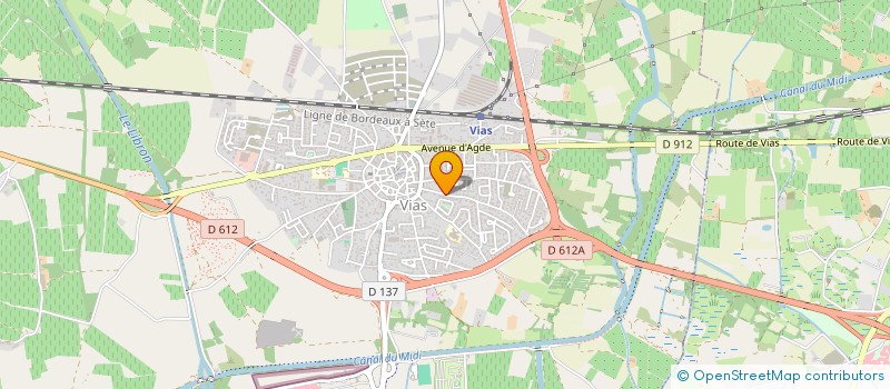 localisation de l'entreprise CAP AU SUD à VIAS