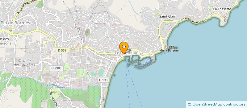 localisation de l'entreprise CAP AU SUD à LE LAVANDOU