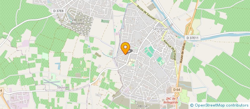 localisation de l'entreprise CAP AU SUD  SERIGNAN