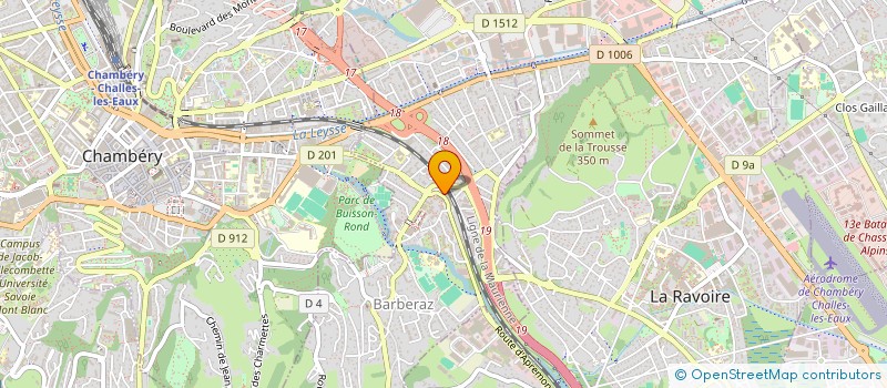 localisation de l'entreprise CAP AUDITION ALPES  BARBERAZ