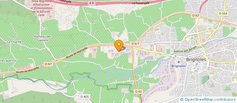 localisation de l'entreprise CAP'AUTO  BRIGNOLES