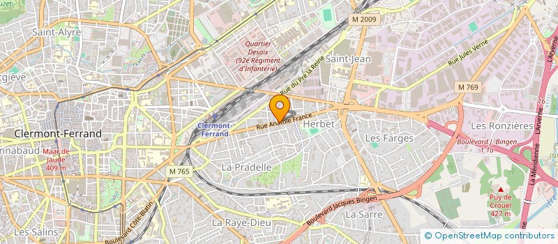 localisation de l'entreprise CAP AUVERGNE FORMATION  CLERMONT-FERRAND