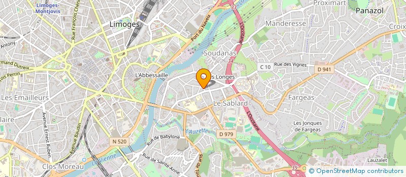 localisation de l'entreprise CAP-AUX-CORBEAUX à LIMOGES