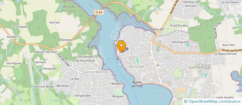 localisation de l'entreprise CAP AVANT AUDITS ET FORMATIONS à BENODET
